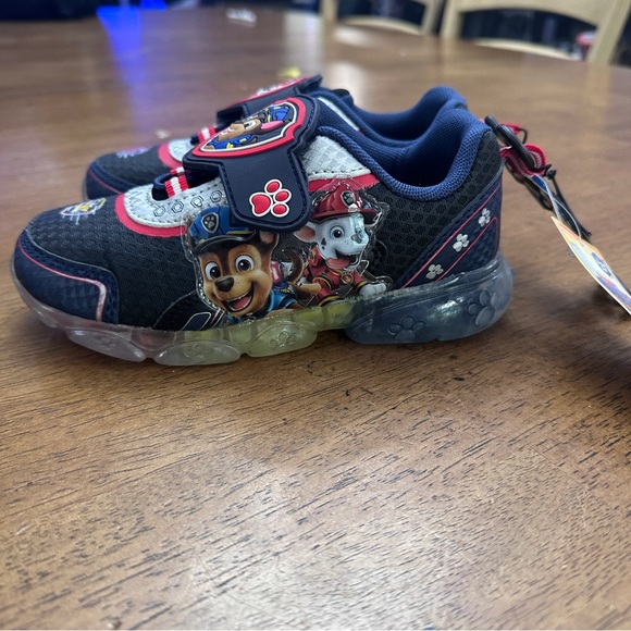 Paw Patrol Kids Sneakers - Black, Red, and Blue light up - Picture 3 of 11